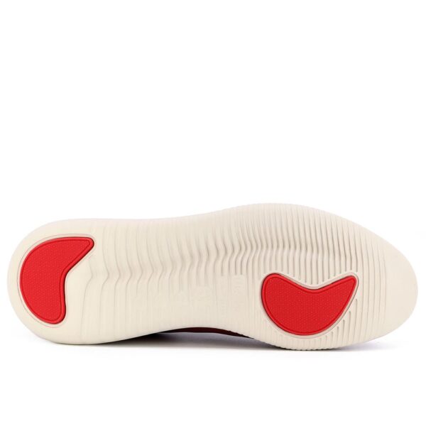 Tênis Casual Vermelho Couro Detalhe Laser - Imagem 10