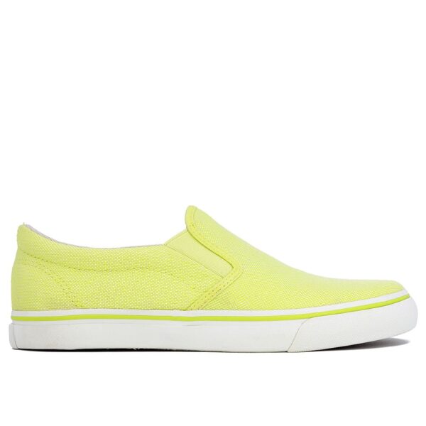 Tênis Casual Slip On Verde Tecido - Imagem 2