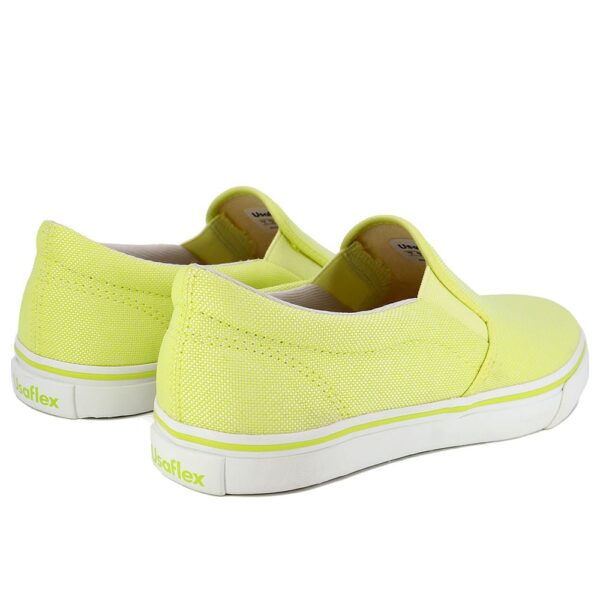 Tênis Casual Slip On Verde Tecido - Imagem 10