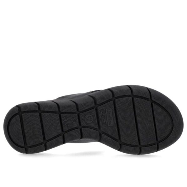 Chinelo Plataforma Couro Preto Detalhe Enfeite - Imagem 9