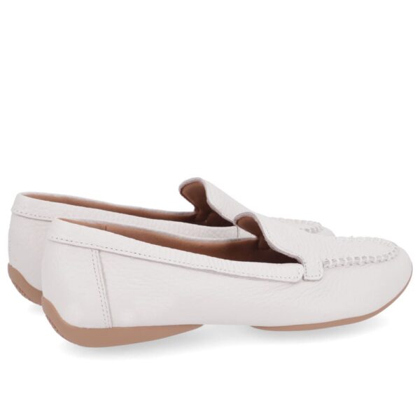 Mocassim Branco Off White Couro Básico - Imagem 6