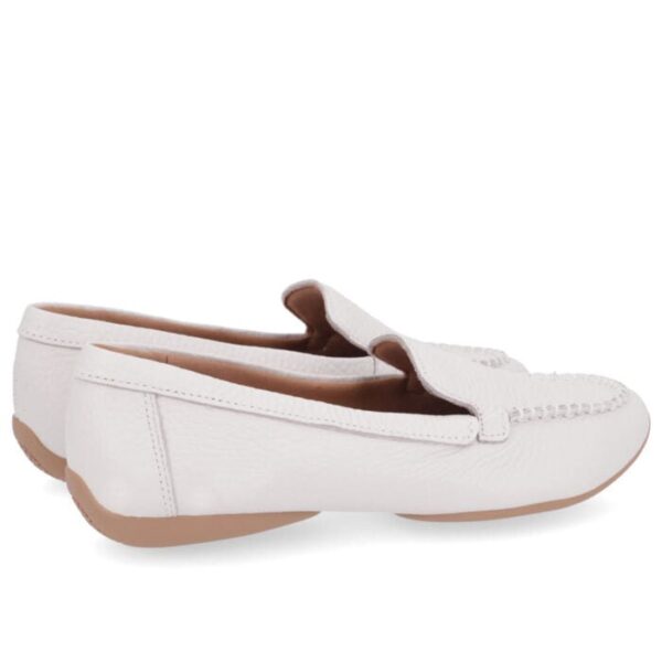 Mocassim Branco Off White Couro Básico - Imagem 5