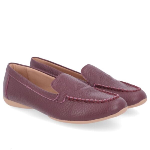 Mocassim Roxo Couro Básico - Imagem 3