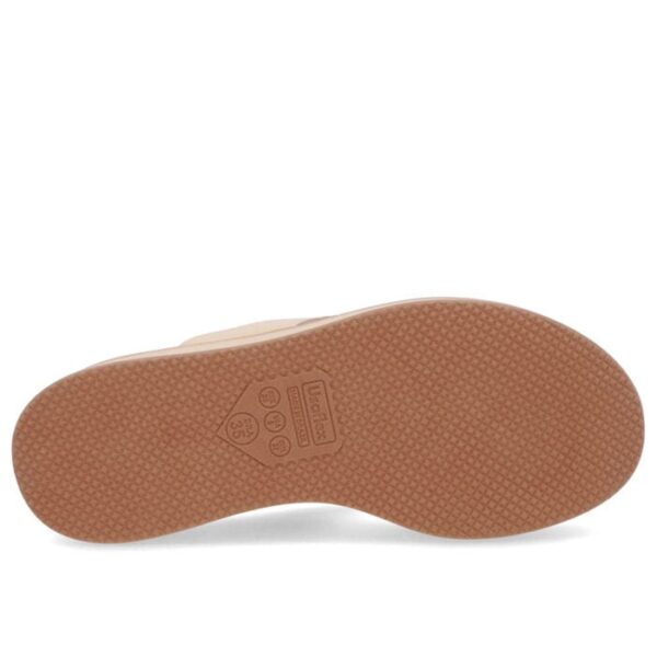 Chinelo Plataforma Couro Laranja Enfeite - Imagem 9