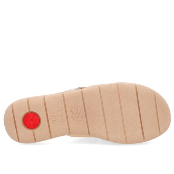 Slide Laranja Tiras Couro Strass - Imagem 9