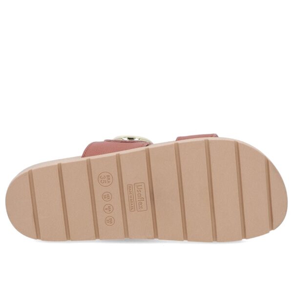 Slide Baixo Couro Rosa Maxi Enfeite - Imagem 10