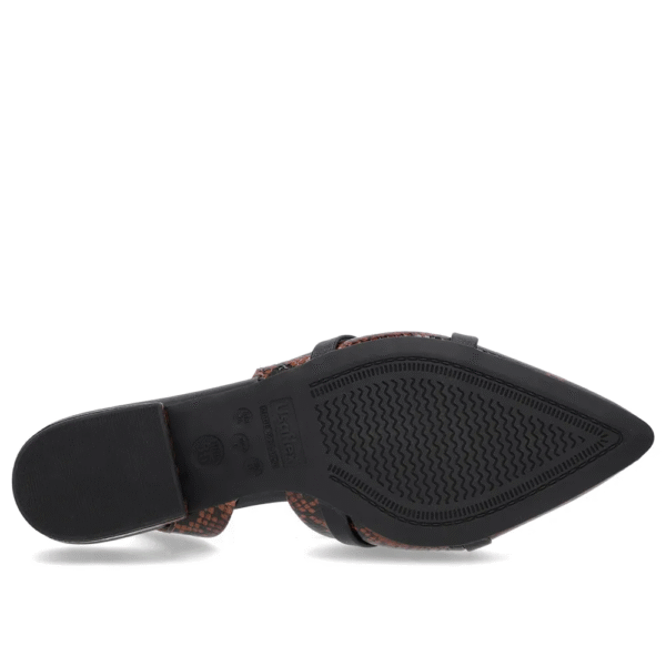 Slingback Animal Print Semi Aberto Couro Tiras - Imagem 10