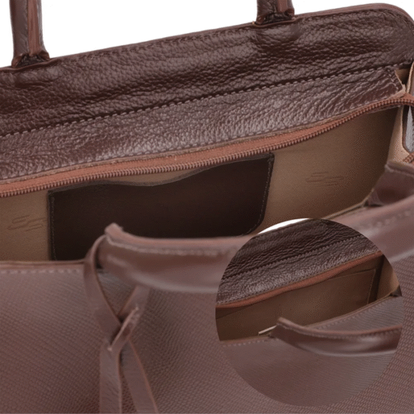 Bolsa Tote Couro Marrom - Imagem 9