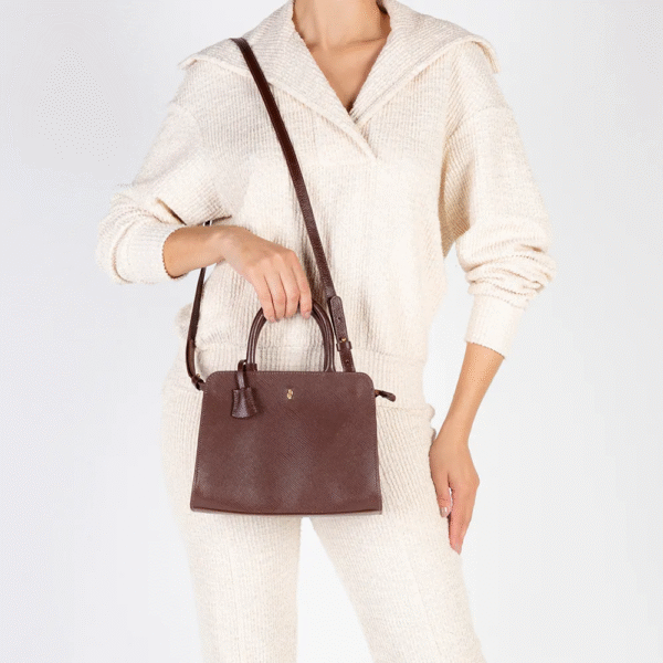Bolsa Tote Couro Marrom - Imagem 8