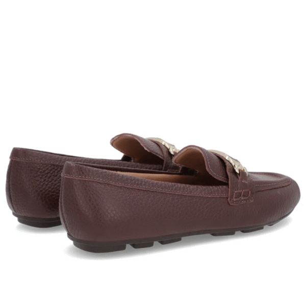 Loafer Marrom Couro Textura Bridão - Imagem 7