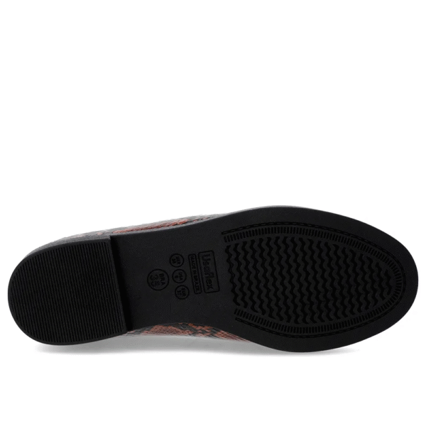 Mocassim Couro Cobra Animal Print Tira - Imagem 10