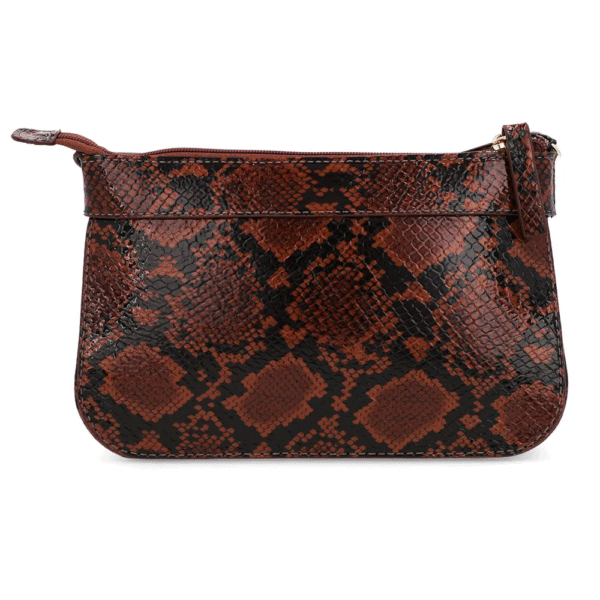 Bolsa Tiracolo Couro Animal Print Cobra - Imagem 6