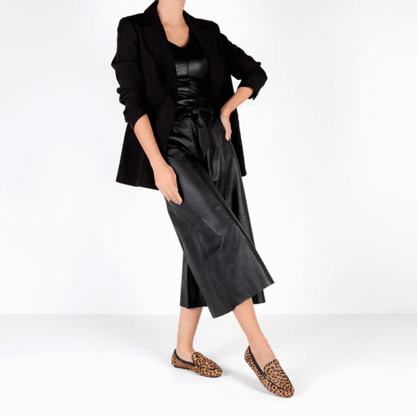 Loafer Pelo Animal Print Bico Redondo - Imagem 6