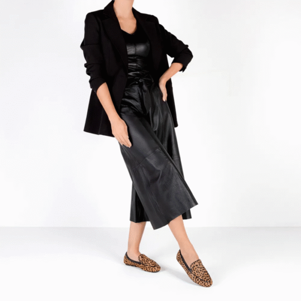Loafer Pelo Animal Print Bico Redondo - Imagem 5