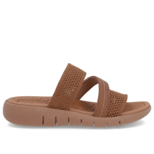 Tamanco Sem Salto Tricot Marrom