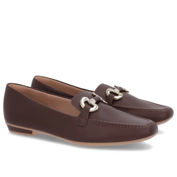 Loafer Marrom Pinhão Couro Bridão - Imagem 3
