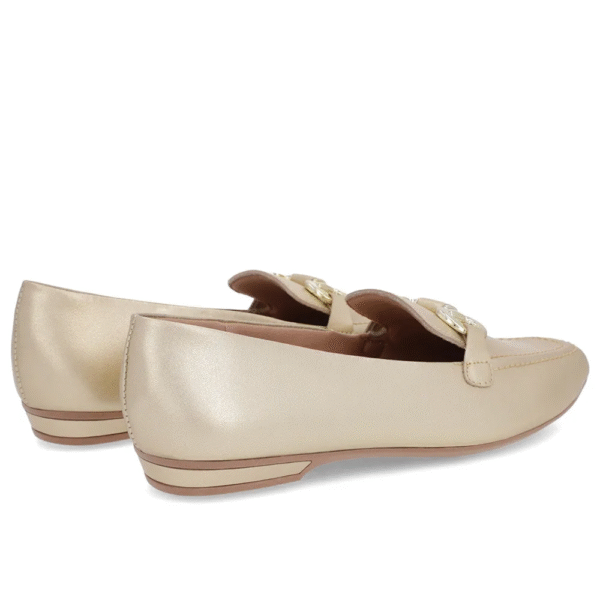 Loafer Dourado Couro Bridão - Imagem 8