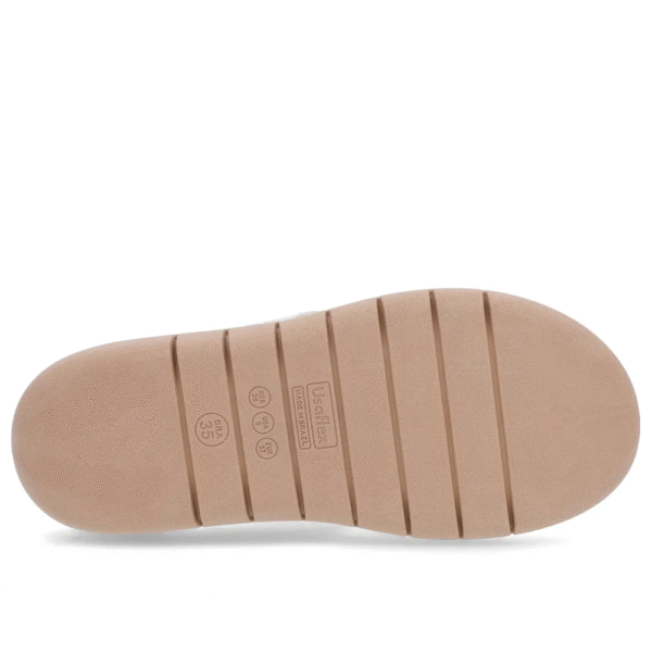 Chinelo Salto Rasteiro Tricot Branco Marfim - Imagem 8