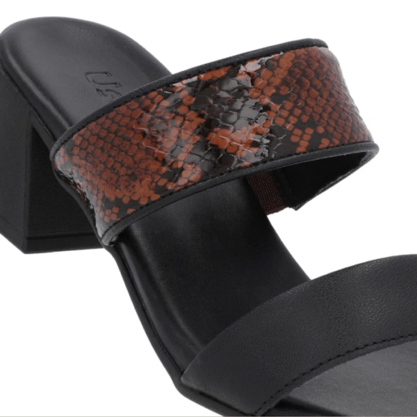 Tamanco Animal Print Salto Bloco Tiras - Imagem 9