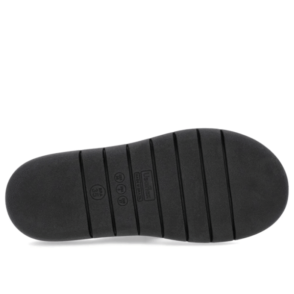 Chinelo Salto Rasteiro Tricot Preto - Imagem 9