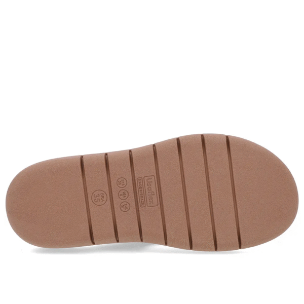 Chinelo Salto Rasteiro Tricot Marrom - Imagem 6