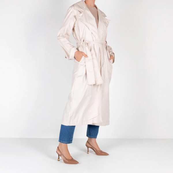 Slingback Marrom Tira Lateral Couro Textura - Imagem 7